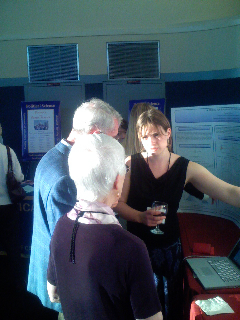 Alethea Barbarao (above) presents her work modeling fish populations